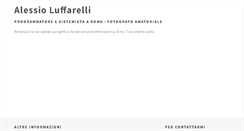 Desktop Screenshot of alessioluffarelli.it